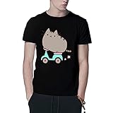 pus-heen The catSummer Cotton Funny Men's T-Shirts Women Fashion Tshirt Unisex T-S