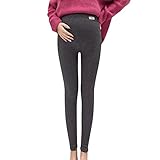 Damen Leggings für Schwangere,Damen Lange Umstands Leggings Hohe Taille Umstands Schwangerschafts Thick Cashmere Leggings Plush Warm Thermal Lange Elastische Yog