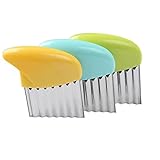 Breale 3PCS Edelstahl Kartoffel Gemüse Früchte Chopper Französisch Fry Slicer Crinkle Wave Cutter Gebäck Schneiden Werkzeug Küche Gadg