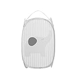 VFIDOL Picknickkorb Ständer Wäschekorb Spielzeug Aufbewahrungsbox Super Große Tasche Baumwolle Waschen Schmutzige Kleidung Big Korb Organizer Bin Griff (Color : Small Gray icon)