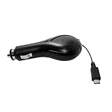 Ausziehbares Kfz Ladekabel micro USB für Doro Primo 413;ausziehbare Kab