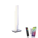Paul Neuhaus Q-TOWER 4728-95 Smart Home LED-Tischleuchte, Works with Alexa, inkl. Fernbedienung, dimmbar, warmweiß - kaltweiss CCT
