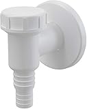 AlcaPlast APS2 Geräte Siphon weiß Abwasseranschluss für Waschmaschine, Spülmaschine, Wärmepumpentrock