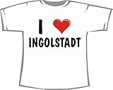 I Love Ingolstadt; T-Shirt weiß, Gr. XL