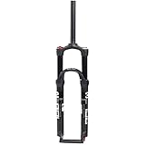 YIKUN 26 27,5 29 Zoll MTB Fahrrad Federgabel Air Suspension Fork Mountainbike Federgabel Federweg 100 Mm QR 9 Mm Scheibenbremse Für 1.5-2.45' Reifen,Schwarz,29