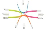 TUPower 4X Premium Micro USB Kabel bunt als Schlüsselanhänger Ladekabel/Datenkabel. 2A-fähig. A-Stecker auf Micro-B-Stecker.lachkabel für Samsung Galaxy S5 S6 S7 Edge Tab in 4 Farb