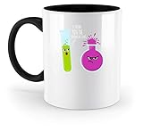 Chemie Über-Reaktion - Chemiker Lehrer Schule Geschenk Cool Lustige Sprüche Geburtstag - Zweifarbige Tasse -330ml-Schw