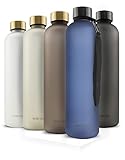 MAMEIDO Trinkflasche 1l Sapphire Blue - auslaufsicher, Kohlensäure geeignet, BPA frei - Sportflasche aus Tritan - BPA frei - Wasserflasche für Sport, Outdoor, Gym & Bü