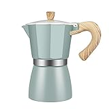 Tiamu Kaffee Maschine Aluminium Mokka Espresso Perkolator Kanne Kaffee Maschine Moka Kanne 3 Tasse Kochfeld Kaffee Maschine-150M