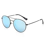 DKEE Haushalt Schöne Metall Kinder Sonnenbrille Frosch Spiegel Modetrend Sonnenbrille Geschenk (Farbe: Blau) Sonnenbrille (Color : Blue)