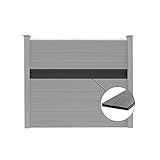 Home Deluxe - WPC Sichtschutzzaun V2-1x Ersatzpaneel - Maße: 20,3 x 2 x 170 cm I Blickschutz Windschutz S