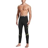 UNIQUEBELLA Thermounterwäsche Unterhose, Funktions Herren Funktionswäsche Skiunterwäsche Winter Suit Ski Thermo-Unterwäsche Thermowäsche Leggings (Schwarz, L)