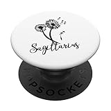 Schütze, Löwenzahn, Sternzeichen, Blume, Horoskop für Damen PopSockets mit austauschbarem PopGrip