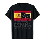 Spanien Las Palmas Urlaub Stier Flagge T-S