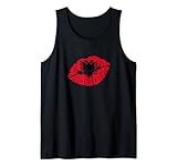 Albanien-Flagge Lippenkuss Kuss Mund Geschenk für Albaner Tank Top