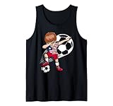 Dabbing Soccer Boy - Liberia Trikot Liberian Football Fans Tank Top