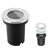 LED Bodeneinbaustrahler GU10 Strahler Leuchte Spotleuchte Durchschleifen(Rund ohne Leuchtmittel;1x Pack)