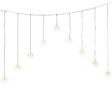 Sternenvorhang Sternvorhang LED warmweiß Lichtervorhang Lichterkette 120x160