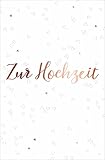 PremiumLine Hochzeitskarte inkl. Umschlag Glückwunschkarte - Zur Hochzeit - Grußkarte mit roségoldener F