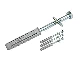 PremiumX Schraubensatz für Wandmontage 4X Schraube 8x80mm Fischer Dübel Ø 12mm U-Scheibe Wand-Befestigung für SAT-Halterung