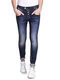 Gang Damen Marge - meridien Denim Boyfriend Jeans, Blau (NO Square Wash 7736), 36 (Herstellergröße: 28)