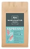 Melitta Manufaktur-Kaffee Espresso ungemahlen, Spezialitätenkaffee, Single Origin aus Indien, Trommelröstung, Kakao, geröstete Nüsse, Karamell, 500g