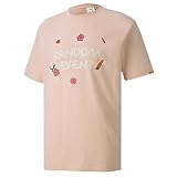PUMA X Rdet Randomevent Graphic Tee Herren rosa T-Shirt 596665 73, rose, XS