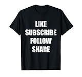 Wie Abonnieren Folgen Share Shirt Social Media Marketing T-S