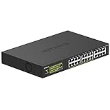 NETGEAR 24-Port Gigabit Ethernet Unmanaged PoE+ Switch (GS324P) – mit 16 x PoE+ @ 190W, Desktop-/Wandhalterung