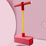 Foam Pogo Pullover mit Licht und Sound, Foam Pogo Stick Jumper Spielzeug für Kinder Jungen & Mädchen Foam Pogo Stick für Jungen und Mädchen Alter 3+ (Rot)