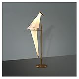 JSJJAHN Stehlampe Moderne Papiervögel stehend Lampe Studio Wohnzimmer Kinder Kinder Studieren Bett Seite Lampe Origami Gold Schreibtisch stehleuchte F