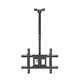 TV Standfuß LIN- Fernseher Deckenhalterung Höhenverstellung 50-150 cm Kippbare Halterungen Hidden Harnes Design for die meisten 26-43in Vesa 40. 0x600