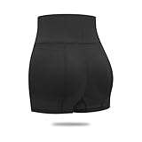 Body Shaper Seamless Boyshort Hip Enhancer,Women's Hip Enhancer Butt Lifter Padded Panty Waist Girdle Control Panties Black L High W