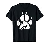 Fuchs Silhouette Fußabdruck T-Shirt Umweltschutz Klimaschutz T-S