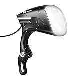 Toptrek Fahrradlicht Ebike 110Lux，Stvzo Zulassung Ebike Fahrradbeleuchtung，IPX5 Elektrofahrrad Fahrradlampe LED mit perspektivischen Lichtbalken,Fahrrad Scheinwerfer für E- Bike/E-S