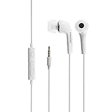 Original Samsung Kopfhörer 1-er Set, Kopfhörer In-Ear Headset mit Anrufannahme-Taste und Lautstärke-Regler satte Bässe Stereo Sound EHS64AVFWE Bulk