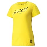 PUMA BVB FtblCore Tee 759992 T-Shirt, Cyber Yellow-Puma Black, M