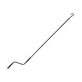 paramondo Markisenkurbel Fleischerhaken Kurbelstange, Starr, Rostfrei, Freilaufende Kunststoffgriffe, Einfaches Kurbeln, 150 cm, Anthrazit, Matt G