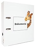 ADINA Motivordner 8cm (Motiv Giraffe - Dokumente)
