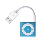 aktrend Original USB Kabel Für iPod Shuffle der 1. / 2. / 3. / 4. und 5. Generation, USB-Kabel/Ladekabel/Datenkabel Für Apple iPod Shuffle AK-SH-01