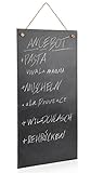 Sänger Schiefertafel mit Kreide für mehrere Personen aus Schiefer, Schreibtafel und Kreide, rustikal, Alltag, Café, Hochzeit, Feier, Geburtstag, Sommer-Party, Blackboard S