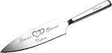 APS Tortenmesser/Kuchenheber mit eigener Gravur/Hochzeit Motiv Herzen Geschenk Brautp