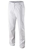 Clinotest Damen- und Herrenhose Paul/Paula, Stretchgewebe, weiß, in 3 verschiedenen Längen (2XL/ K)
