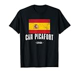 Can Picafort Spanien | ES Flagge Stadt - Bandera - T-S