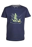 Elkline Kinder T-Shirt Curvybus mit VW Bulli Print 3041161, Farbe:darkblue, Größe:128-134