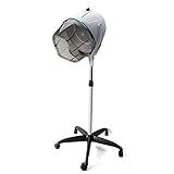 RANZIX Profi Haartrockner Trockenhaube Ständer Haartrockenhaube Haartrockner Haube mit Standfuß Stativ für Salon Friseur 950W (Weiß)