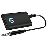 Bluetooth Adapter Audio 5.0 Bluetooth Receiver Transmitter 2 in 1 Mini Wireless Sender / Receiver mit 3,5mm Audio Kabel Klinke 300MAH, Bluetooth empfänger für Auto TV PC Laptop Stereoanlag