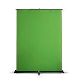 Ausfahrbarer Fotohintergrund | Green Screen | Leinwand für Fotografie, Video & TV | Photo Studio Hintergrund | Faltbar & leicht zu transportieren (150 x 200 cm)