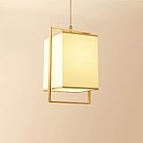 LED Deckenleuchte E27 Moderne moderne Pendelleuchte Kreativität Personality-Kupfer-Metallhängelampe Loft Aisle Esstisch Küche Lampe Stoffschirm Höhenverstellbare Deckenleuchte Für Wohnzimmer, S