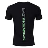 Emporio Armani Herren EA7 T-Shirt 3GPT08 PJ03Z Kurzarm Rundhals Gr. L, Schw